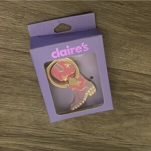5/$25 Western Cowgirl Boot Pop Socket Kick Stand heavy duty Goldtone Ring BNIB